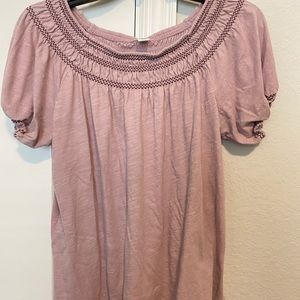 Old Navy - Women’s S Babydoll Top, mauve/pink
